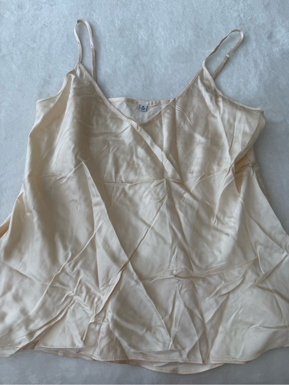 Johnny Was Champagne Color Cami Size Medium 100% Viscose D85